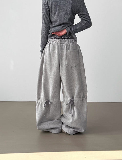 Butterfly-strap cotton pants