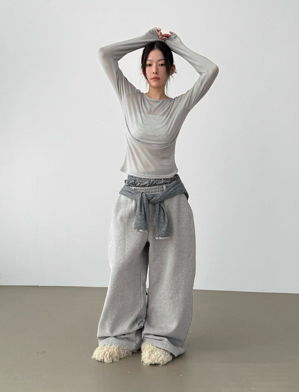 Butterfly-strap cotton pants