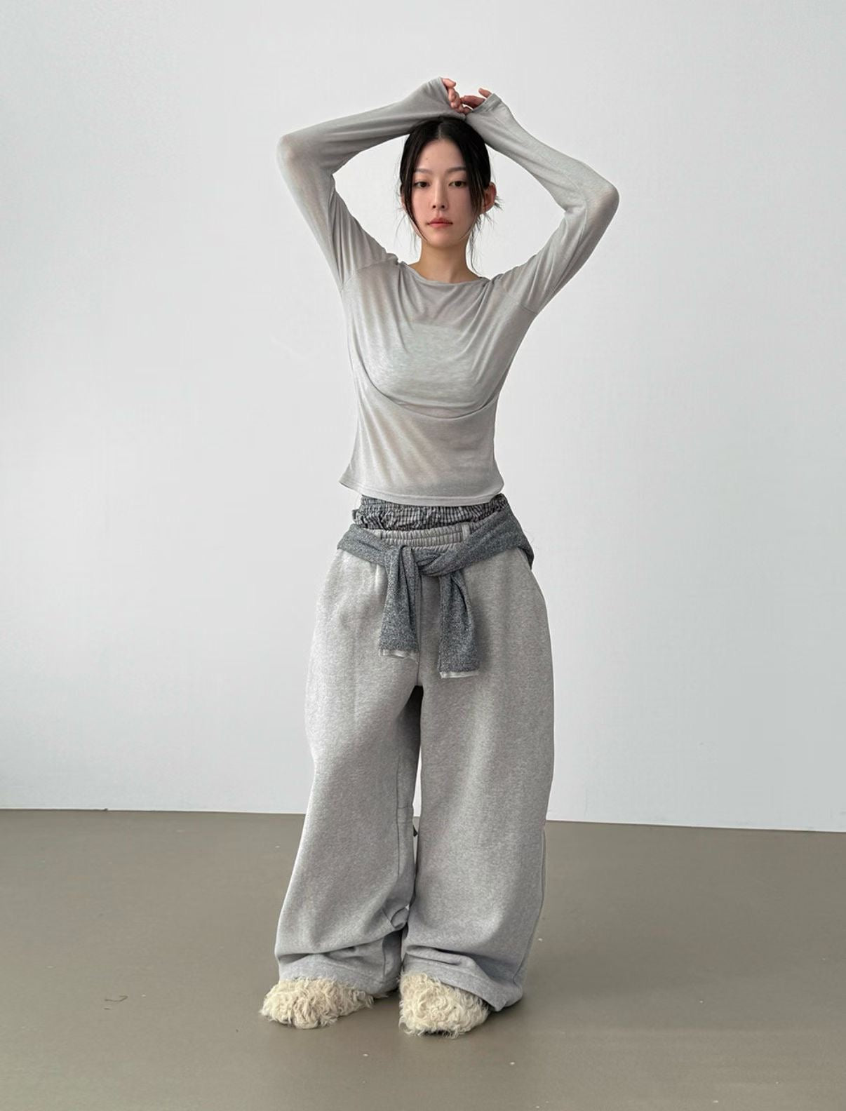 Butterfly-strap cotton pants