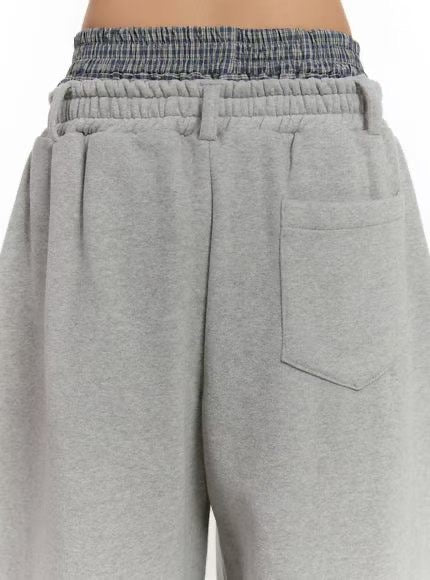 Butterfly-strap cotton pants