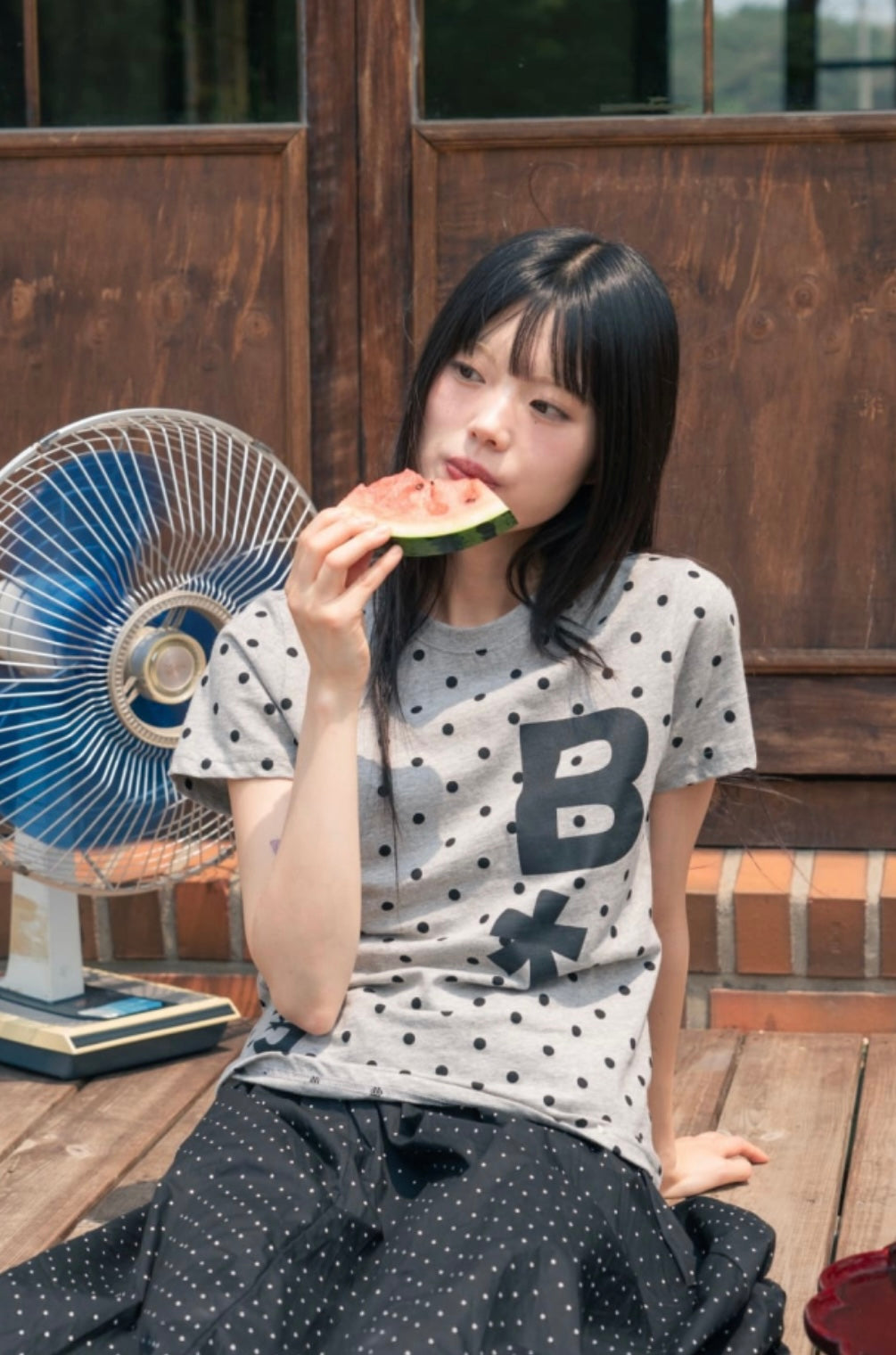 [BAUF]B logo slim fit T-shirt