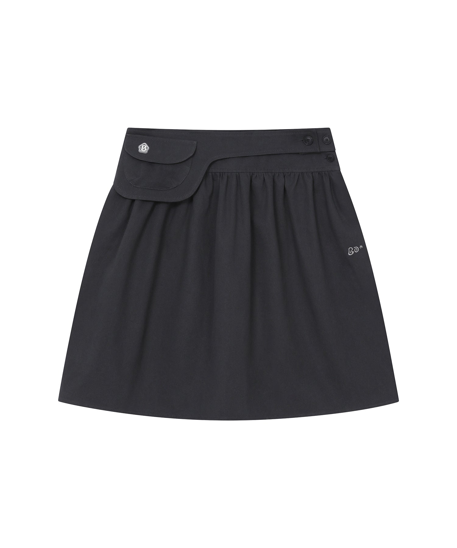 [BAUF]Belted midi skirt