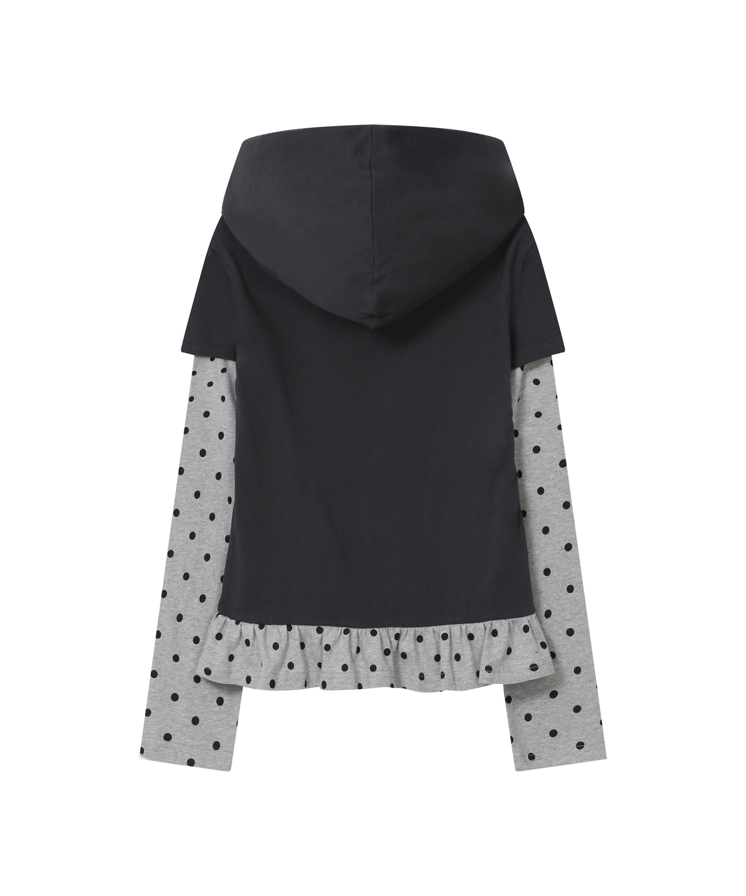 [BAUF]Angel Slim Fit Layered Hoodie