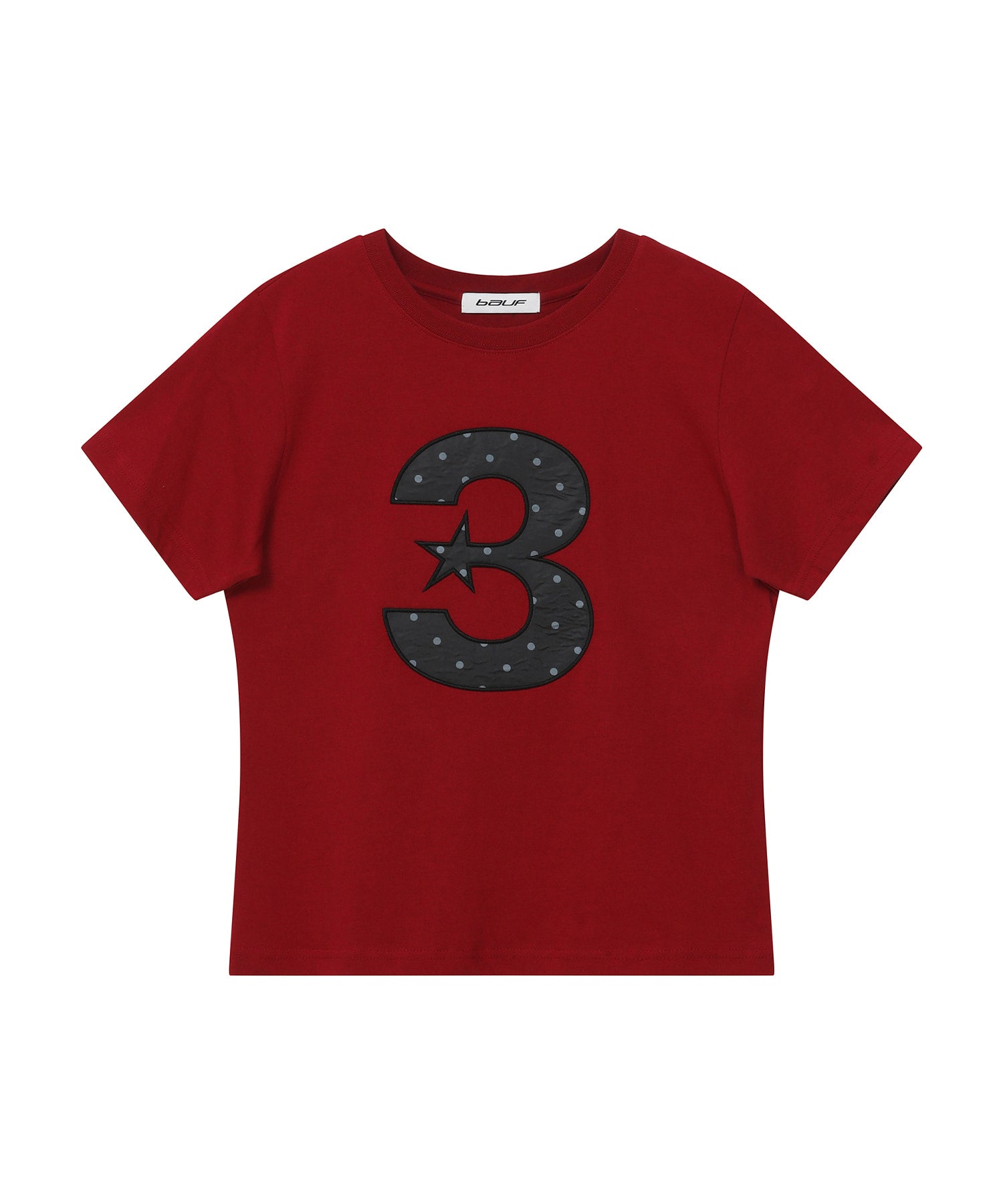 [BAUF]3logo Dot Slim Fit T-shirt