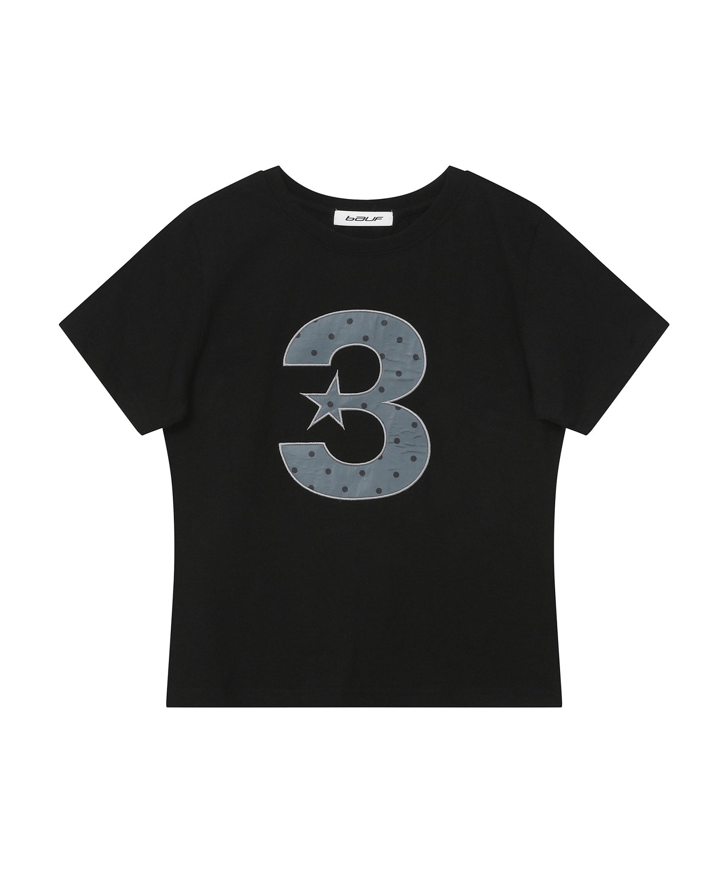 [BAUF]3logo Dot Slim Fit T-shirt