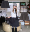 [BAUF]Belted midi skirt