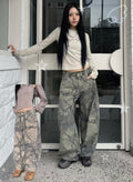 Camo spray-painted pants