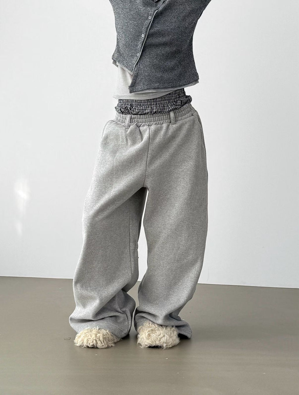 Butterfly-strap cotton pants
